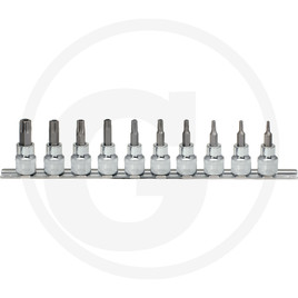 KS Tools CHROME+ TX bit socket set, 10pcs, 3/8"