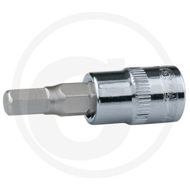 KS Tools 1/4" CHROME Bit-Stecknuss Innensechskant, 10mm