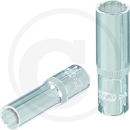 KS Tools 3/8" CHROMEplus 12-kant-Stecknuss, lang, 5/16"
