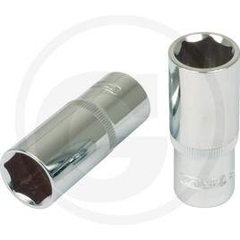 KS Tools 3/8" CHROMEplus Sechskant-Stecknuss, lang, 24 mm