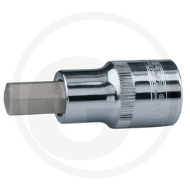 KS Tools 1/2" CHROMEplus Bit-Stecknuss Innensechskant, kurz