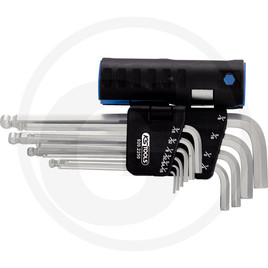 KS Tools CLASSIC 3 in 1 ball head hex key set, lo