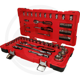KS Tools 1/4"+1/2" CHROMEplus Steckschlüssel-Satz, 68-tlg.