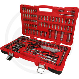KS Tools 1/4"+1/2" CHROMEplus Steckschlüssel-Satz, 151-tlg.