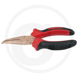 KS Tools BERYLLIUM+ Telephone pliers angled 180 mm