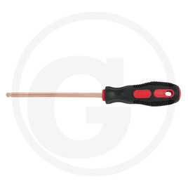 KS Tools BERYLLIUM+ Screwdriver for hexagon screws with ball end 3x100mm