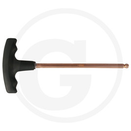KS Tools BERYLLIUM+ Hexagon key wrench with T-Handle, with ball end 6 mm