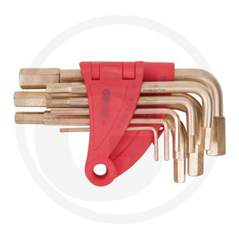 KS Tools BRONZE+ Hexagon key wrench set INCH 10-pcs.