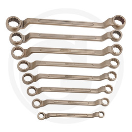 KS Tools BRONZE+ Double ended ring spanner offset set 8-pcs. 1/4-1"