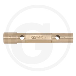 KS Tools BRONZE+ Hexagonal socket spanner double- sided 20x22 mm