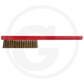 KS Tools BRONZE+ Hand brush, tin bronze wire, crimped, 5 rows