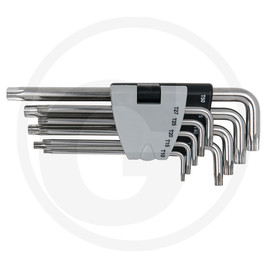 KS Tools STAINLESS TX tamperproof key wrench set TX, 9pcs