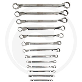 KS Tools STAINLESS ring spanner offset set, 13pcs