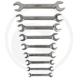 KS Tools STAINLESS open end spanner set, 9pcs