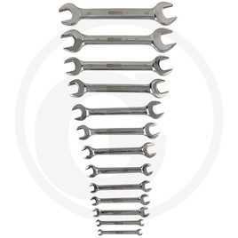 KS Tools STAINLESS open end spanner set, 13pcs