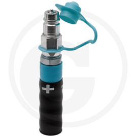 GRANIT (+) plug with grip plastic black