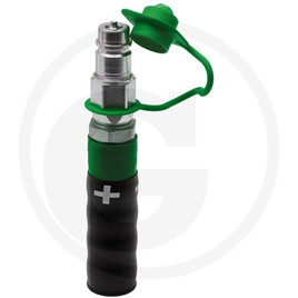GRANIT (+) plug with grip plastic green