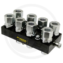 Faster P808 plug 8x 1/2" female BSP DN12