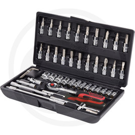 KS Tools 1/4" CHROME+ Steckschlüssel-Satz,48-tlg.